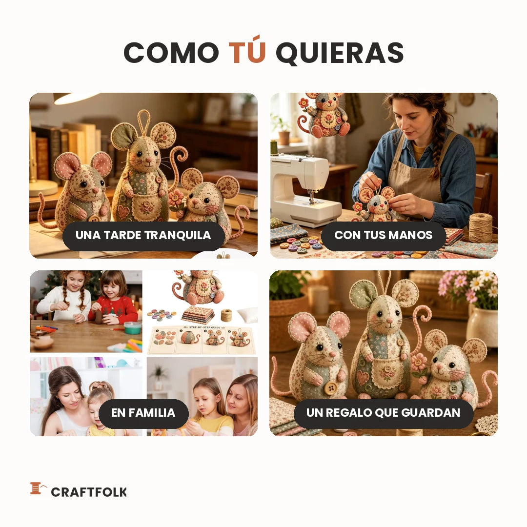 Ways to enjoy Mouseling: a quiet evening, with your hands, as a family, a gift they keep