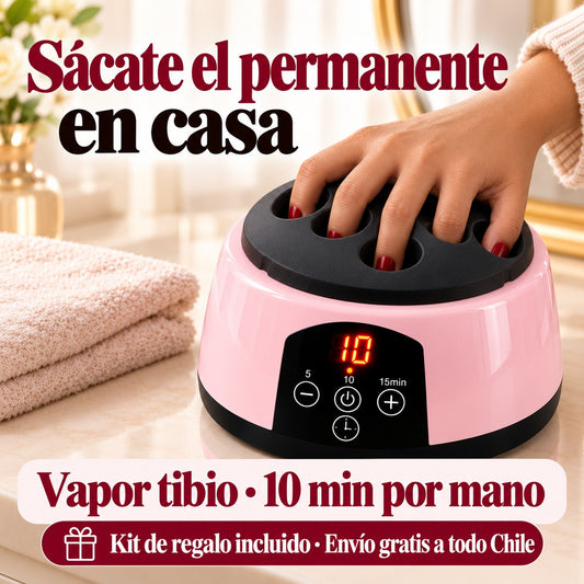 MANUBE removedor de esmaltado permanente a vapor: sácate el permanente en casa