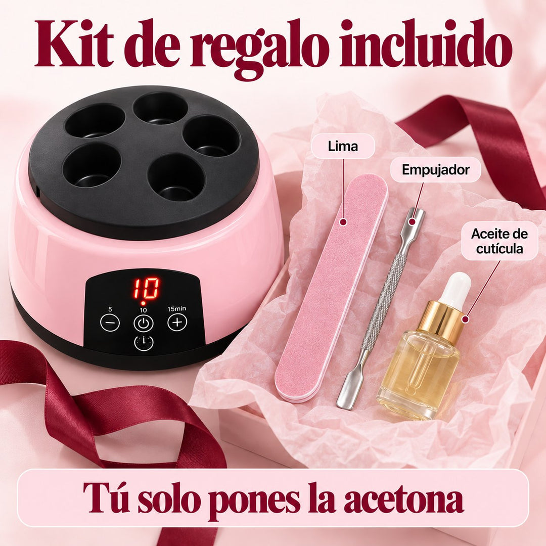 Kit de regalo incluido: lima, empujador y aceite de cutícula